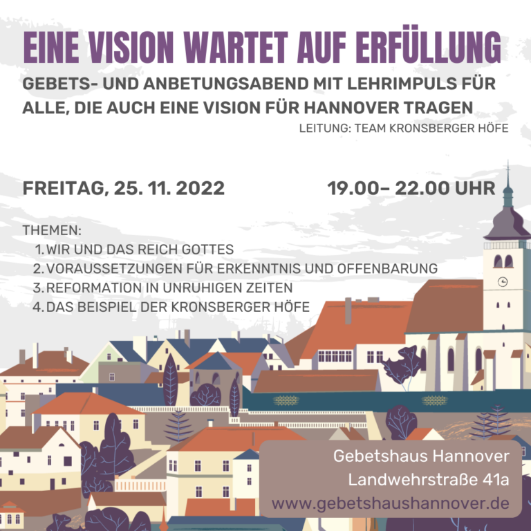 Mehr über den Artikel erfahren Gebets- und Anbetungsabend 25.11.22