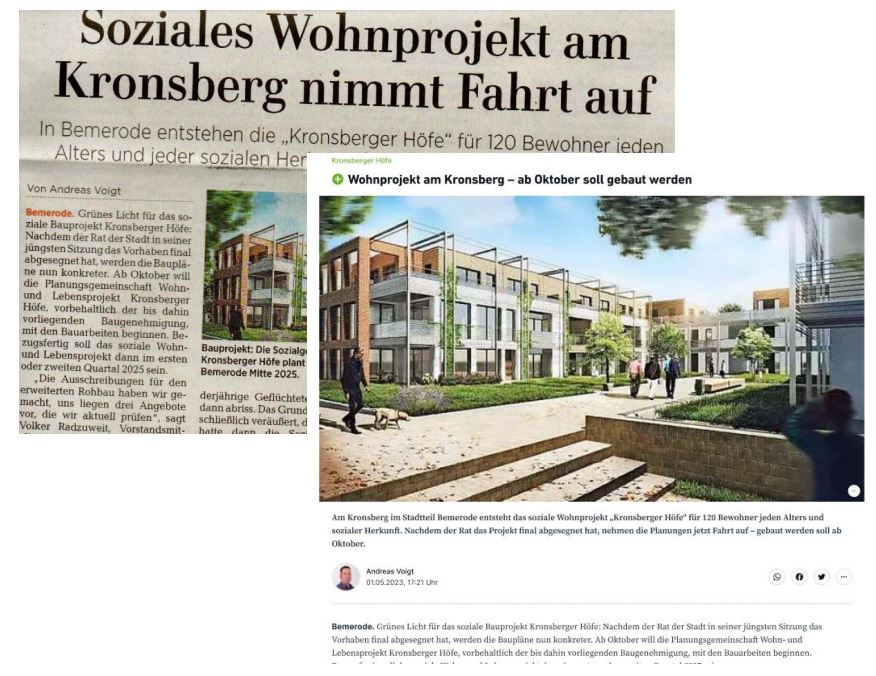 Read more about the article Unser Wohn- und Lebensprojekt in der Presse